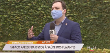 Dr. Bruno Nogueira fala à tv sobre tabagismo no contexto da Covid-19
